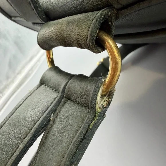 Coach 9943 Vintage Flap Backpack Bottle Green Leather - Picture 4 of 13